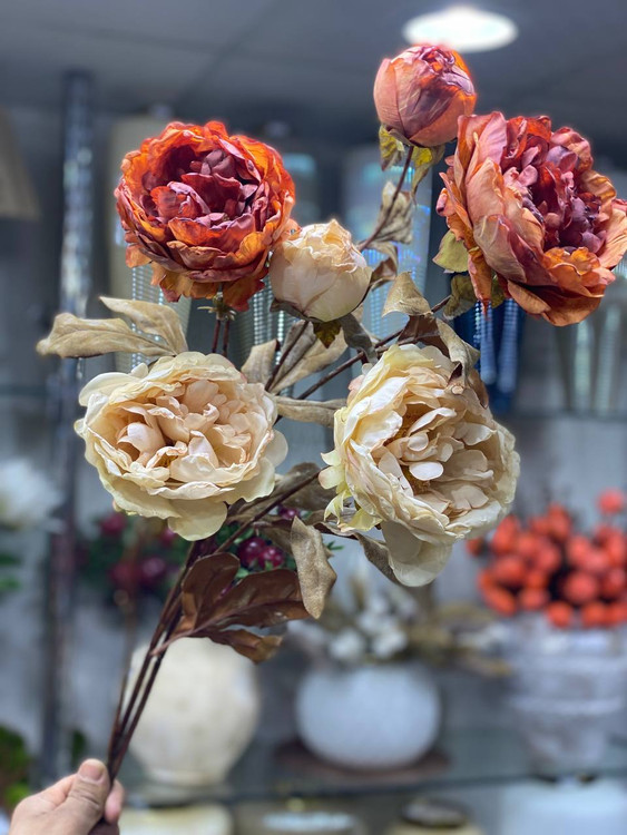 شاخه گل پیونی گل درشت ایکیا SMYCKA در ۴ رنگ