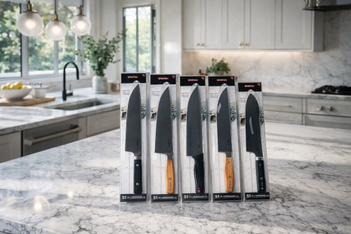 کارد شنگیا مدل دسته مشکی و چوبی