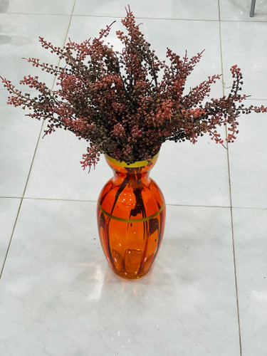 گلدان شیشهای رنگی ارتفاع 38سانت