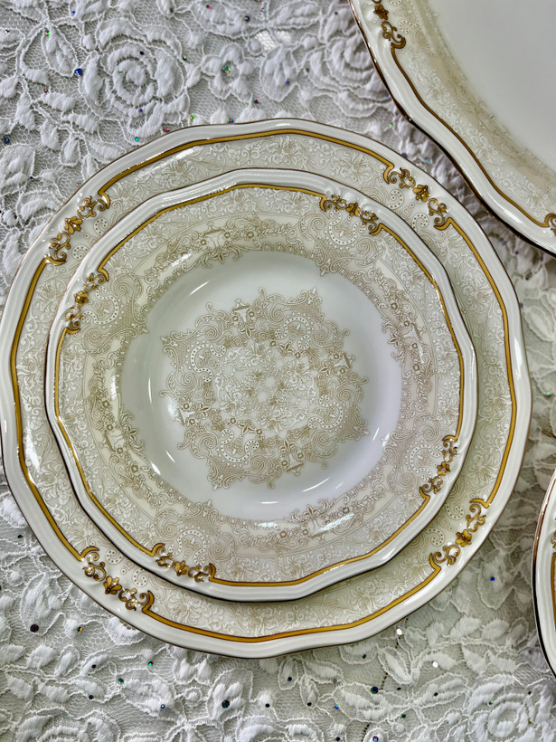 سرویس غذا خوری چینی الیزایت ۲۶ پارچه( ست ۶ نفره)