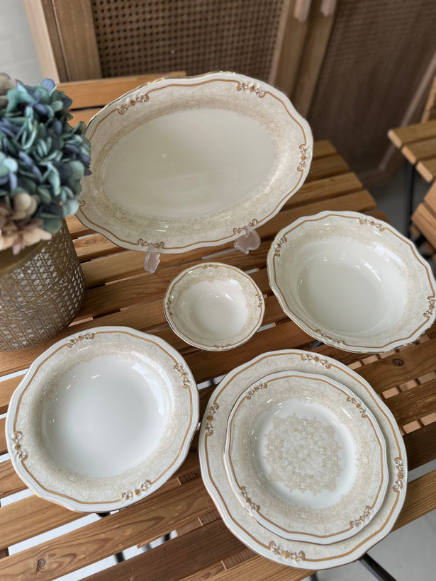 سرویس غذا خوری چینی الیزایت ۲۶ پارچه( ست ۶ نفره)