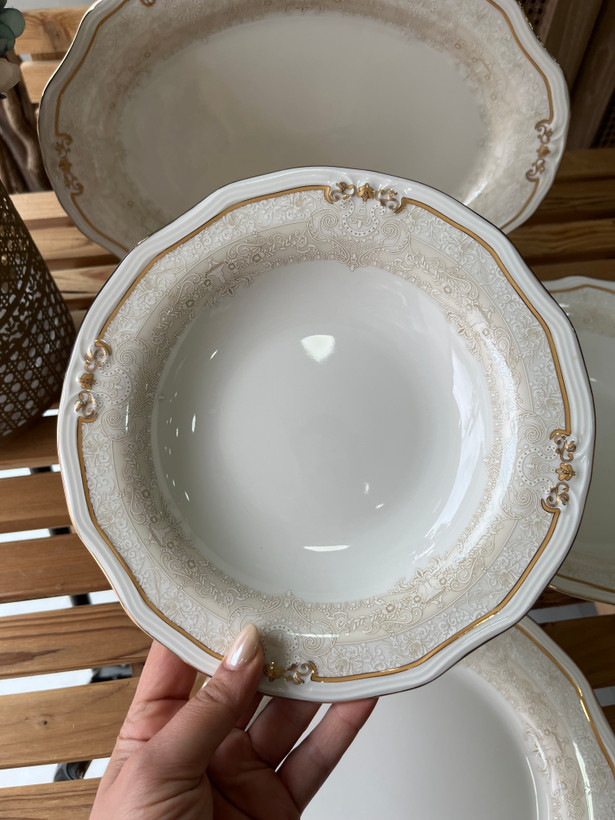 سرویس غذا خوری چینی الیزایت ۲۶ پارچه( ست ۶ نفره)