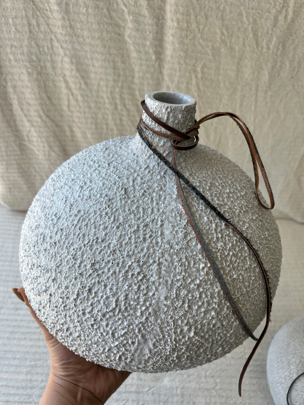 گلدان پتینه وارداتی دفرمه ( در دو سایز)