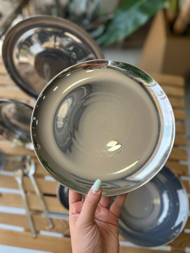 سرویس غذا خوری آرکوپال ۲۶ پارچه گلدن اپال طرح دیوالی سیلور( سرویس ۶ نفره)