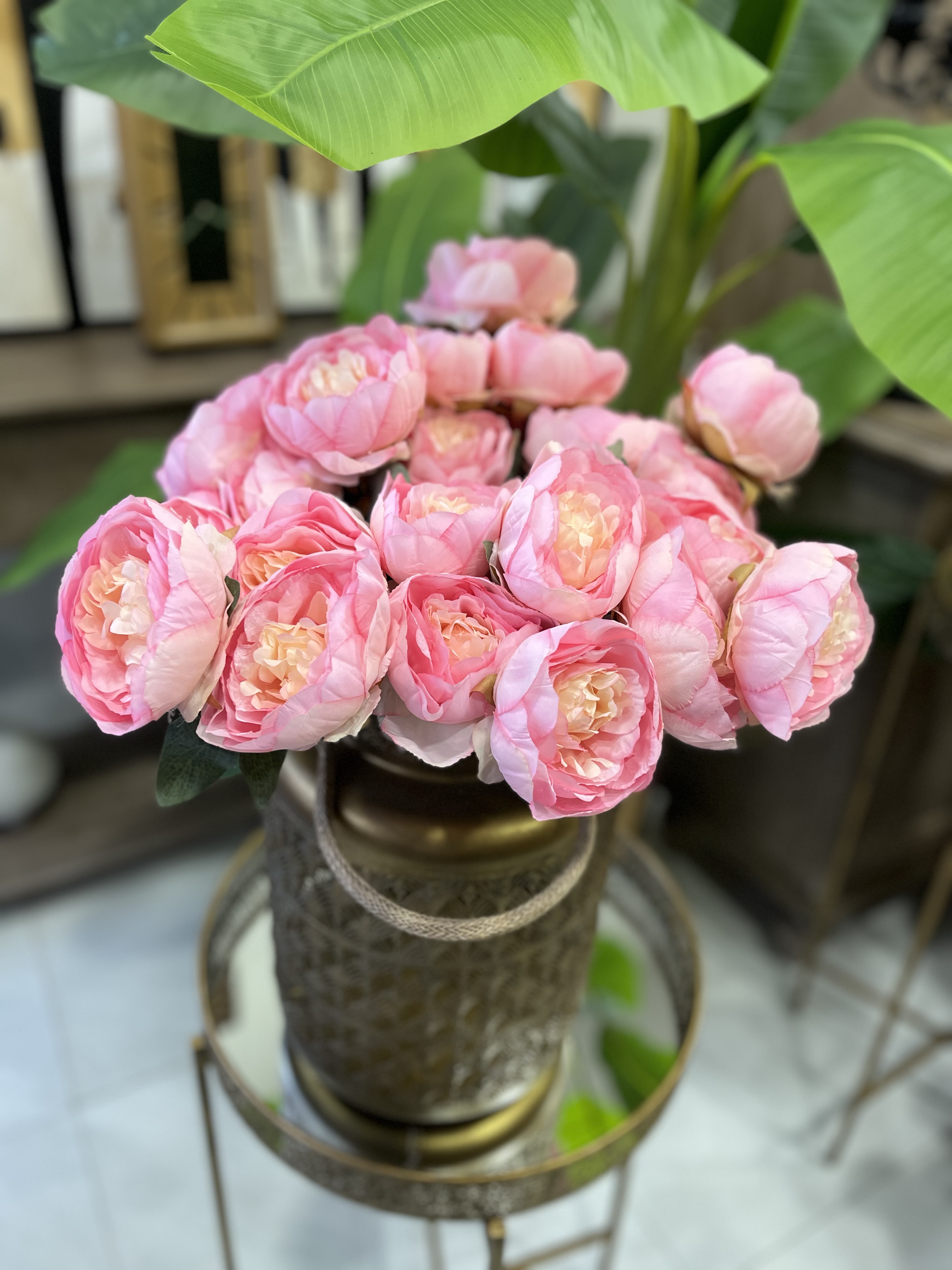 بوته زر مصنوعی ژولیت فرانسوى درجه یک وارداتی رنگ صورتی