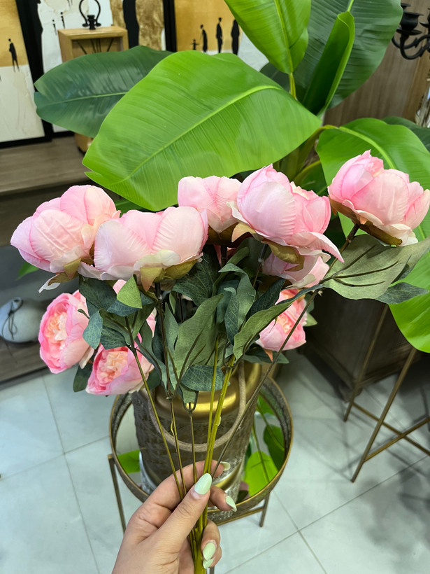 بوته زر مصنوعی ژولیت فرانسوى درجه یک وارداتی رنگ صورتی