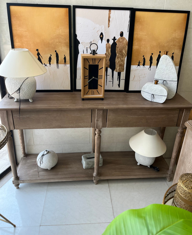 کنسول چوبی پایه خراطی ( چوب راش)سند پلاس