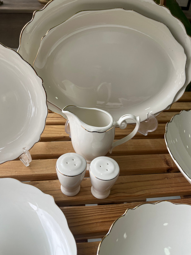 سرویس غذا خوری چینی ۲۹ پارچه الیزابت طرح مانوس ( ست ۶ نفره)