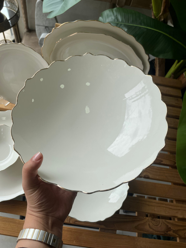 سرویس غذا خوری چینی ۲۹ پارچه الیزابت طرح مانوس ( ست ۶ نفره)