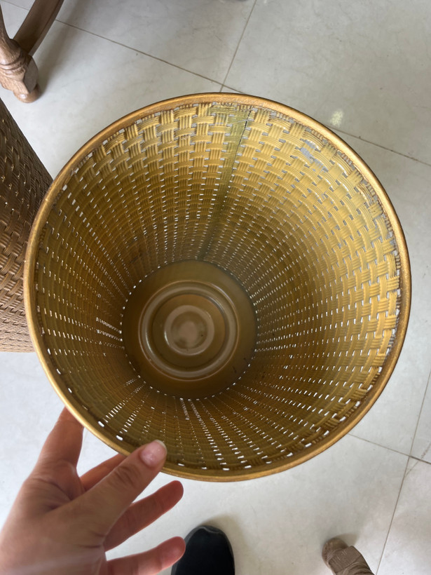 گلدان مراکشی کنار سالنی طرح حصیری در دوسایز ارتفاع ۷۰ و۶۰ سانت
