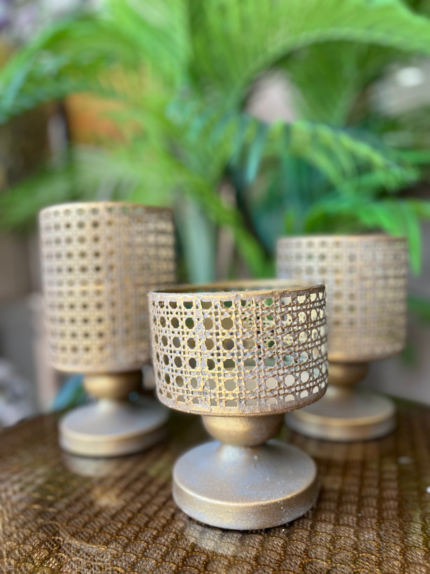 جا شمعی رومیزی مراکشی سه سایز (وارداتی)