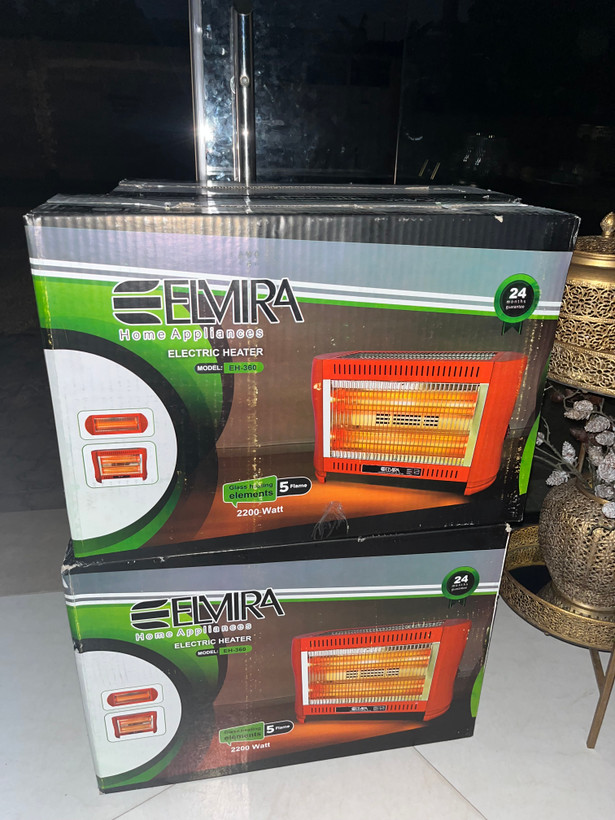 بخارى برقى ایستاده فن دار برند المیرا (۵ شعله) مدل EH360