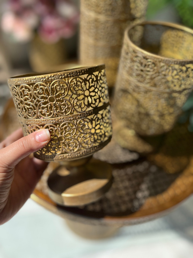 شمعدان مراکشی در سه سایز ( ۱۷ ، ۲۰ ، ۲۵ سانت)