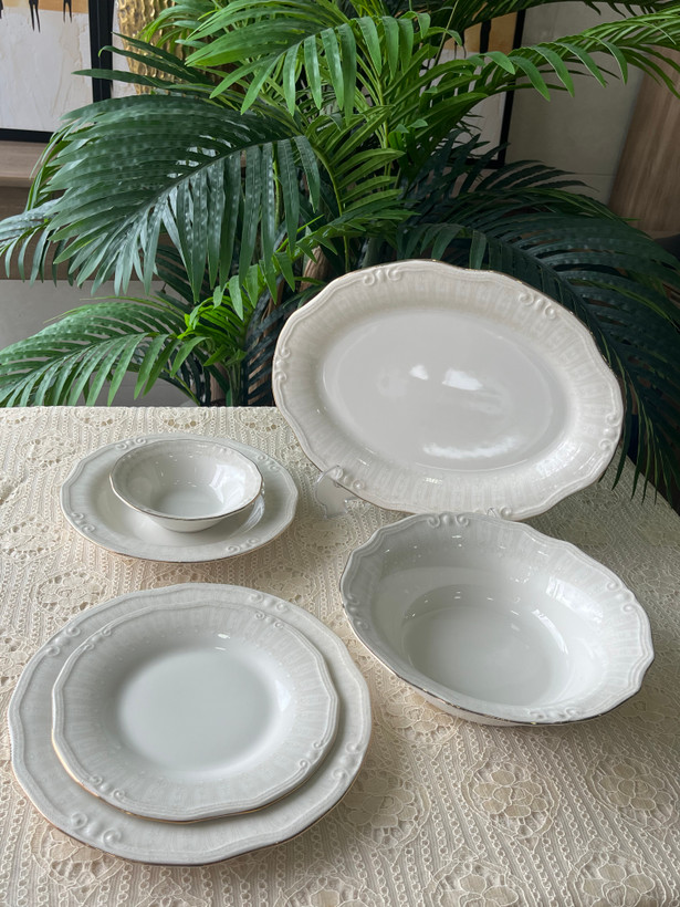 سرویس غذا خوری چینی ۲۶ پارچه الیزابت ( ست ۶ نفره )