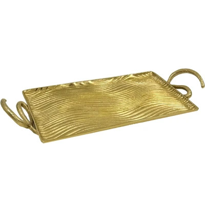 سرویس پذیرایی الومینیوم طرح موج رنگ طلایی مات ( ابکاری فورتیک)